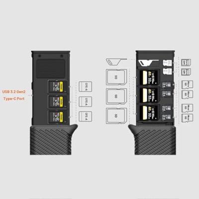 Pgytech CFexpress CreateMate High-speed Cardreader en oerdegelijke case in 1 - TypeA/SD - Groen Pgytech CFexpress CreateMate High-speed Cardreader en oerdegelijke case in 1 - TypeA/SD - Groen