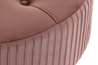 Voetensteun DKD Home Decor Natuurlijk Hout Fluweel Licht Roze (61 x 61 x 38 cm) - thumbnail