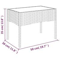 4-delige Loungeset met kussens poly rattan zwart - thumbnail