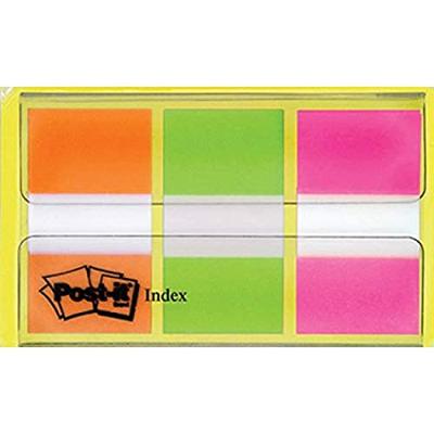 Post-it Index standaard, ft 25,4 x 43,2 mm, blister met 3 kleuren, 20 tabs per kleur Post-it Index standaard, ft 25,4 x 43,2 mm, blister met 3 kleuren, 20 tabs per kleur
