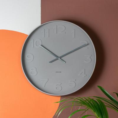 Karlsson Mr. Grey Numbers Wandklok L - Warm Grijs