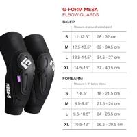 G-FORM elleboog protectie "mesa" elbow prot. mesa size xl black - thumbnail