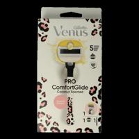 Gillette Comfortglide coconut modular leopard razor 1 Stuks - thumbnail