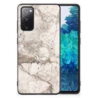 Samsung Galaxy S20 FE Marmeren Print Telefoonhoesje Marmer Beige - thumbnail