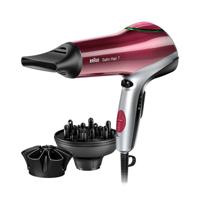 Braun HD770 Satin Hair 7 Colour Föhn 2200W Rood/Zilver - thumbnail