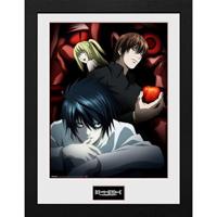 Death Note Framed Print - Light, L and Misa - thumbnail