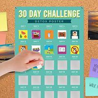 Gift Republic 30 Dagen Uitdaging Poster Fitness Detox - thumbnail