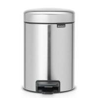 Brabantia Newicon Pedaalemmer 3L Mat Staal - thumbnail