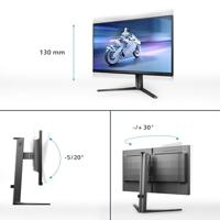 Philips Evnia 25M2N5200U - Gaming Monitor Full HD 25 inch, 360 Hz, 1 ms, FreeSync Premium, HDR400 (1920 x 1080, 2 x HDMI 2.0, 1x DisplayPort 1.4, USB-hub) zwart - thumbnail
