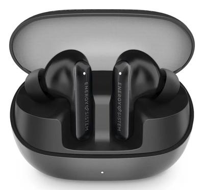 Energy Sistem Serenity ANC True Wireless hoofdtelefoon met ruisonderdrukking (4 microfoons, Bluetooth 5.3, gerecyclede kunststof, 25 uur batterijduur, IPX4 gecertificeerd) (zwart)
