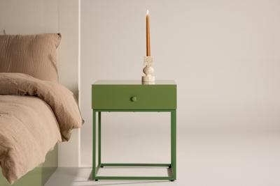 Nohr Nachtkastje 'Shaune' Met 1 lade, kleur Groen