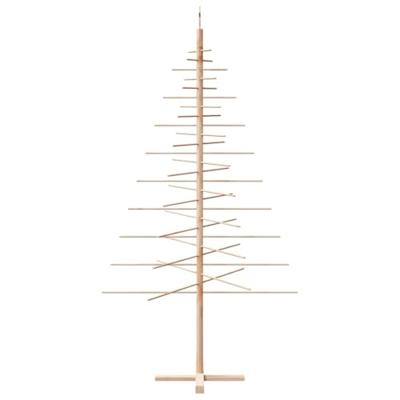VidaXL Kerstdecoratie kerstboom 210 cm massief grenenhout VidaXL Kerstdecoratie kerstboom 210 cm massief grenenhout