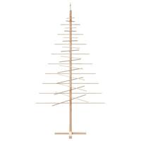 Kerstdecoratie kerstboom 210 cm massief grenenhout - thumbnail