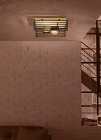 Stars of Light PlafondlampCidraz vierkant met hout - 390163 - thumbnail