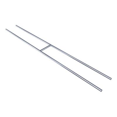 SecuBar H-Bar RVS L149cm., incl Twist RVS nokken (2) (levertijd ca. 2 weken)