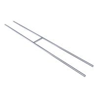 SecuBar H-Bar RVS L149cm., incl Twist RVS nokken (2) (levertijd ca. 2 weken) - thumbnail