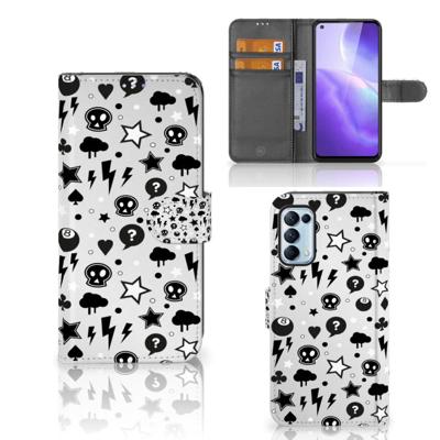 Telefoonhoesje met Naam OPPO Find X3 Lite Silver Punk Telefoonhoesje met Naam OPPO Find X3 Lite Silver Punk