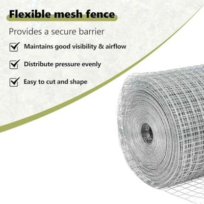 VidaXL Afrasteringspaal zilver 10 x 1 m (12 x 12 mm gaas) staal