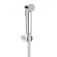 GROHE Tempesta-F Trigger Spray 30 Handdoucheset - 1 straalsoort - rond - met houder - metalen slang - 125cm - chroom 26354000 - thumbnail