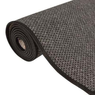 VidaXL Tapijtloper 80x400 cm sisal-look antracietkleurig