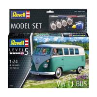Revell modelbouwpakket - vw t1 bus 1:24 - 146dlg. - incl. basiskleuren verf - thumbnail