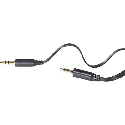 SpeaKa Professional SP-7870108 Jackplug Audio Aansluitkabel [1x Jackplug male 3,5 mm - 1x Jackplug male 3,5 mm] 0.50 m Zwart Vergulde steekcontacten, Zeer