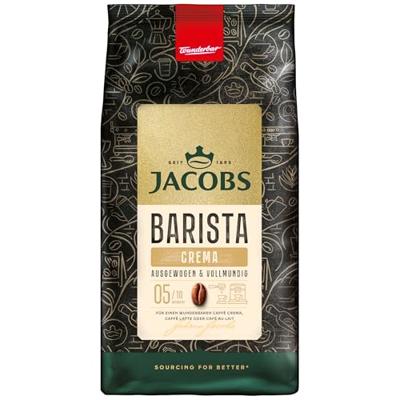 Jacobs Barista Crema - koffiebonen - 4 x 1 kilo Jacobs Barista Crema - koffiebonen - 4 x 1 kilo