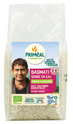 Halfvolkoren basmati rijst bio 1 Kilogram