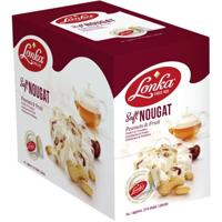 Lonka Nougat, per stuk verpakt, 12g, doos van 214 stuks, pinda vrucht - thumbnail