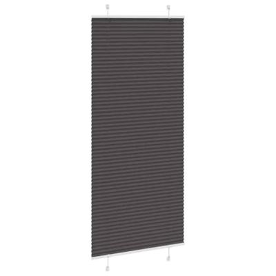 Pliss rolgordijn 90x200 cm stofbreedte 89,4 cm polyester zwart