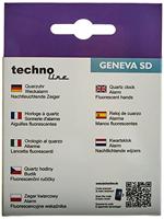 Technoline Geneva-SD Wekker - Analoog Zwart - thumbnail