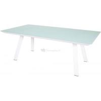 Tuintafel Breeze aluminium/glas wit - Tuintafel Breeze 210 x 110 x 76 cm - thumbnail