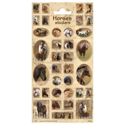 Funny Products stickervel Horses junior papier 35 stuks