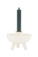 Zusss Polystone Kandelaar Pootjes White - thumbnail