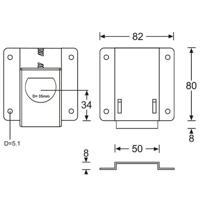 Adam Hall 16540 Sliding latch - thumbnail