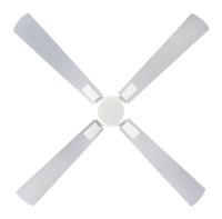 CasaFan ECO NEO III 132 WE-WN/SI WiFi Flügel Wenge/silber Plafondventilator 27 W (Ø x h) 132 cm x 360 mm Wit Met afstandsbediening, Timer, Met wintermodus, - thumbnail