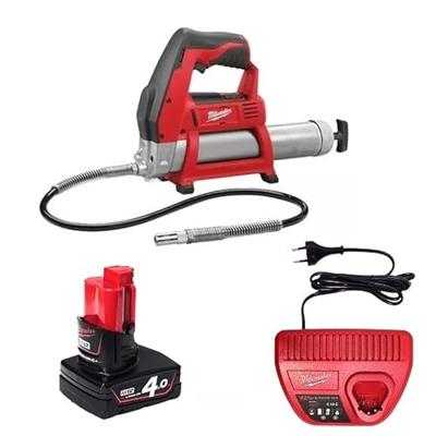 Milwaukee M12 GG-401B Accu Subcompacte Vetspuit 12V 4.0Ah Li-Ion M12™ in tas - 4933441675