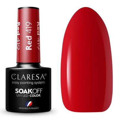 Claresa uv/led gellak 5ml red 419 warm feelings