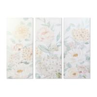 Schilderij DKD Home Decor Blommor 55 x 3 x 135 cm Shabby Chic (3 Onderdelen) - thumbnail