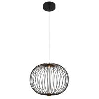 Globo Zwarte hanglampGalway enkel kooi Ø 50cm - 15652H1 - thumbnail