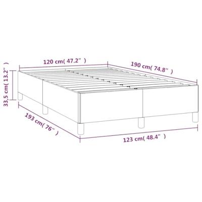 Bedframe zonder matras 120x190 cm kunstleer zwart