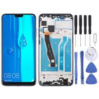 LCD-scherm en digitizer volledige montage met frame voor Huawei geniet van 9 plus (zwart) - thumbnail