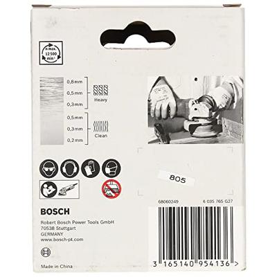 Bosch Accessoires X-LOCK Komstaalborstel gegolfde draad 75mm Staal 0.5mm - 1 stuk(s) - 2608620727 Bosch Accessoires X-LOCK Komstaalborstel gegolfde draad 75mm Staal 0.5mm - 1 stuk(s) - 2608620727