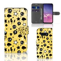 Telefoonhoesje met Naam Samsung Galaxy S10e Punk Geel - thumbnail