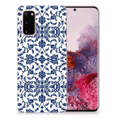 Samsung Galaxy S20 | TPU Case | Flower Blue Samsung Galaxy S20 | TPU Case | Flower Blue