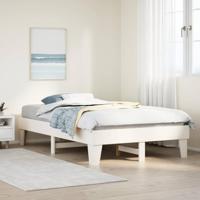 Bedframe zonder matras massief grenenhout wit 135x190 cm - thumbnail