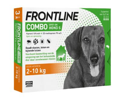 Frontline Combo Spot On hond S / 2-10 kg 3 pipetten