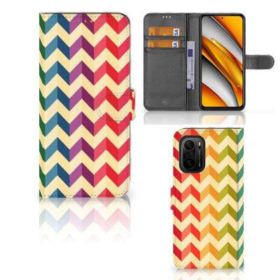 Poco F3 | Xiaomi Mi 11i Telefoon Hoesje Zigzag Multi Color Poco F3 | Xiaomi Mi 11i Telefoon Hoesje Zigzag Multi Color