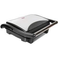 Contactgrill Tosti-ijzer RVS Zwart/Zilver - Cool Touch - 1000W - thumbnail