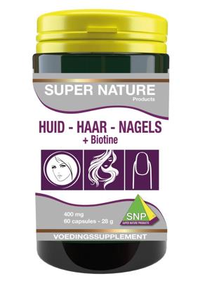 Huid haar nagels & biotine 60 Capsules